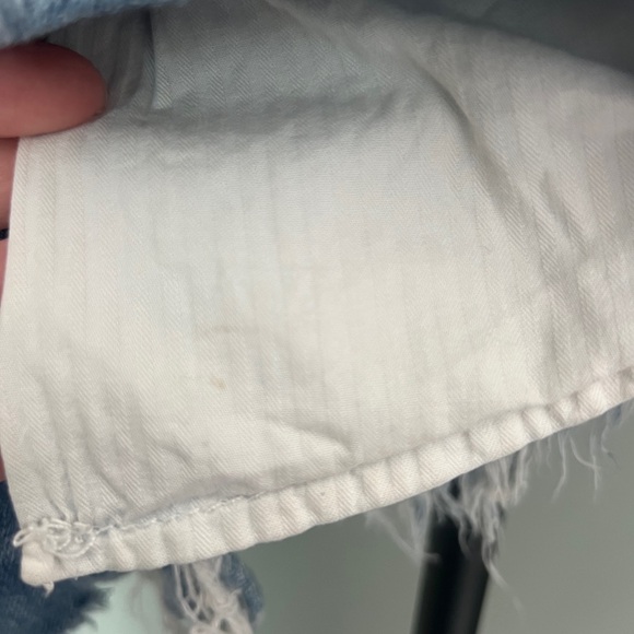 We the Free Loving Good Vibrations Frayed Denim Shorts - Picture 10 of 10